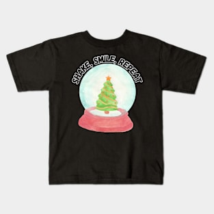 Shake, Smile, Repeat, Christmas Kids T-Shirt